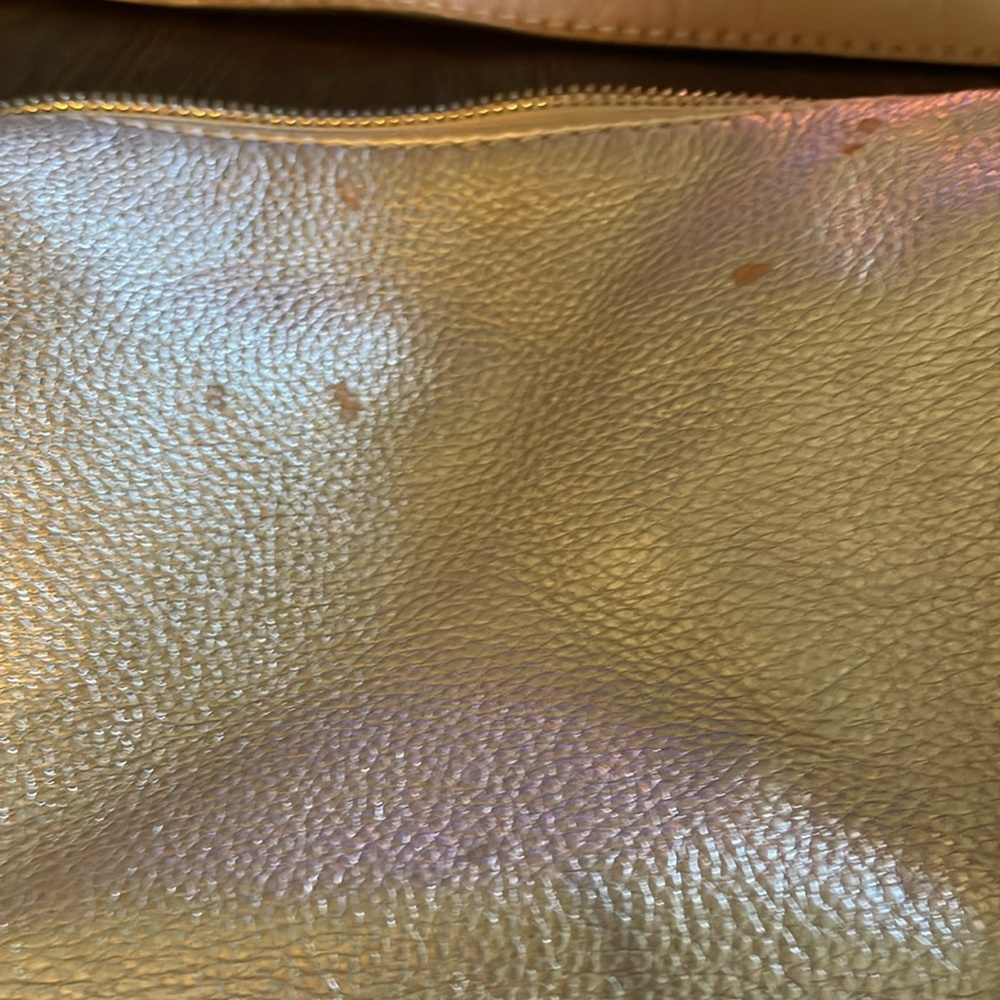 Michael Kors Fulton Metallic Gold Hobo Bag - Picture 9 of 12